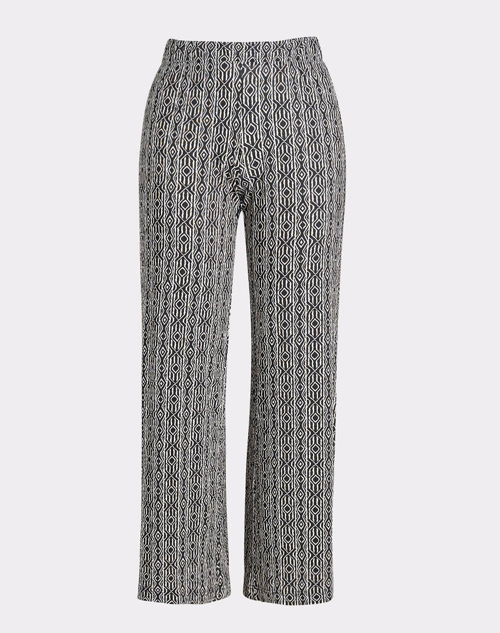 PARABITA Pantaloni jersey cu imprimeu