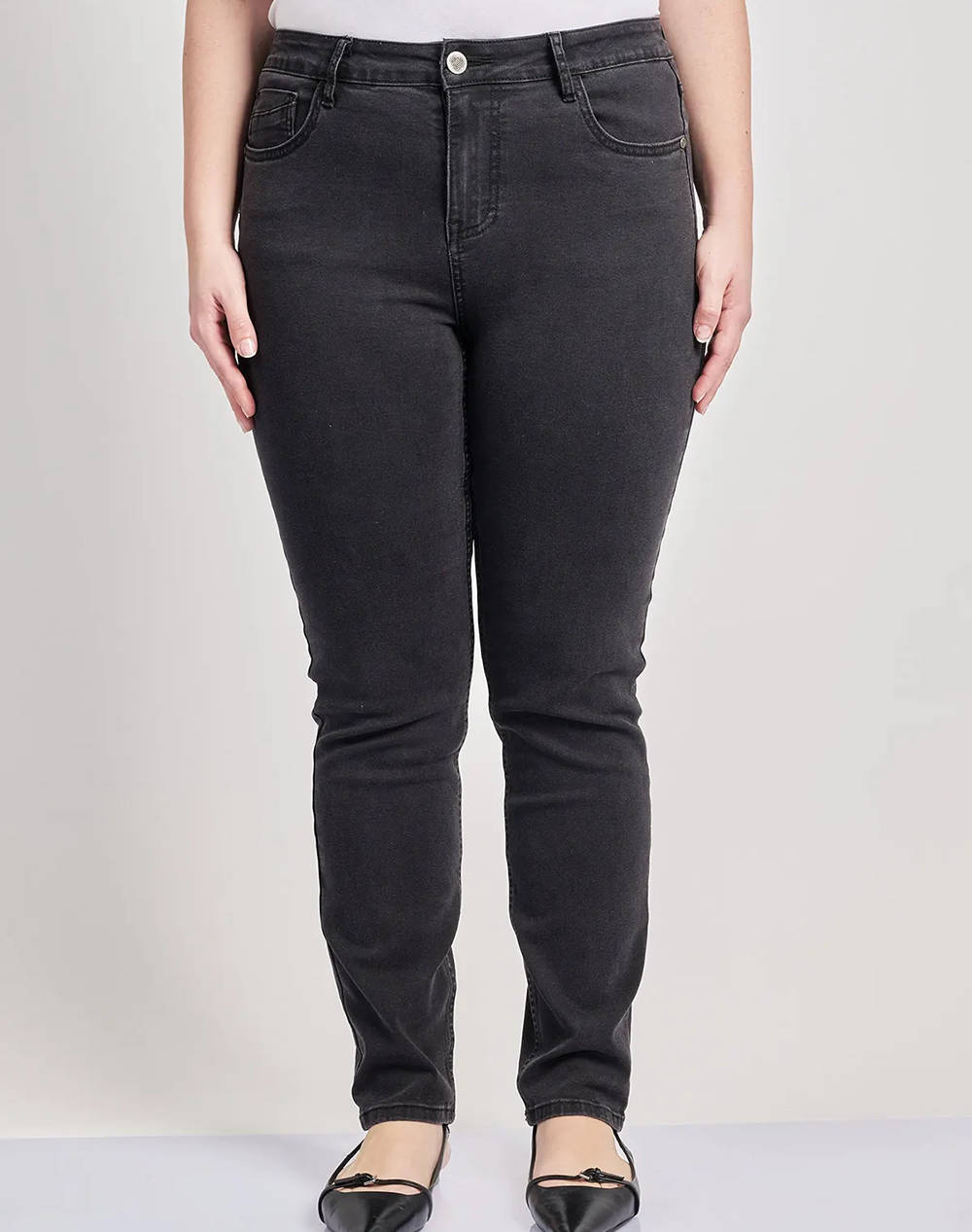 PARABITA Pantaloni jean slim fit negru