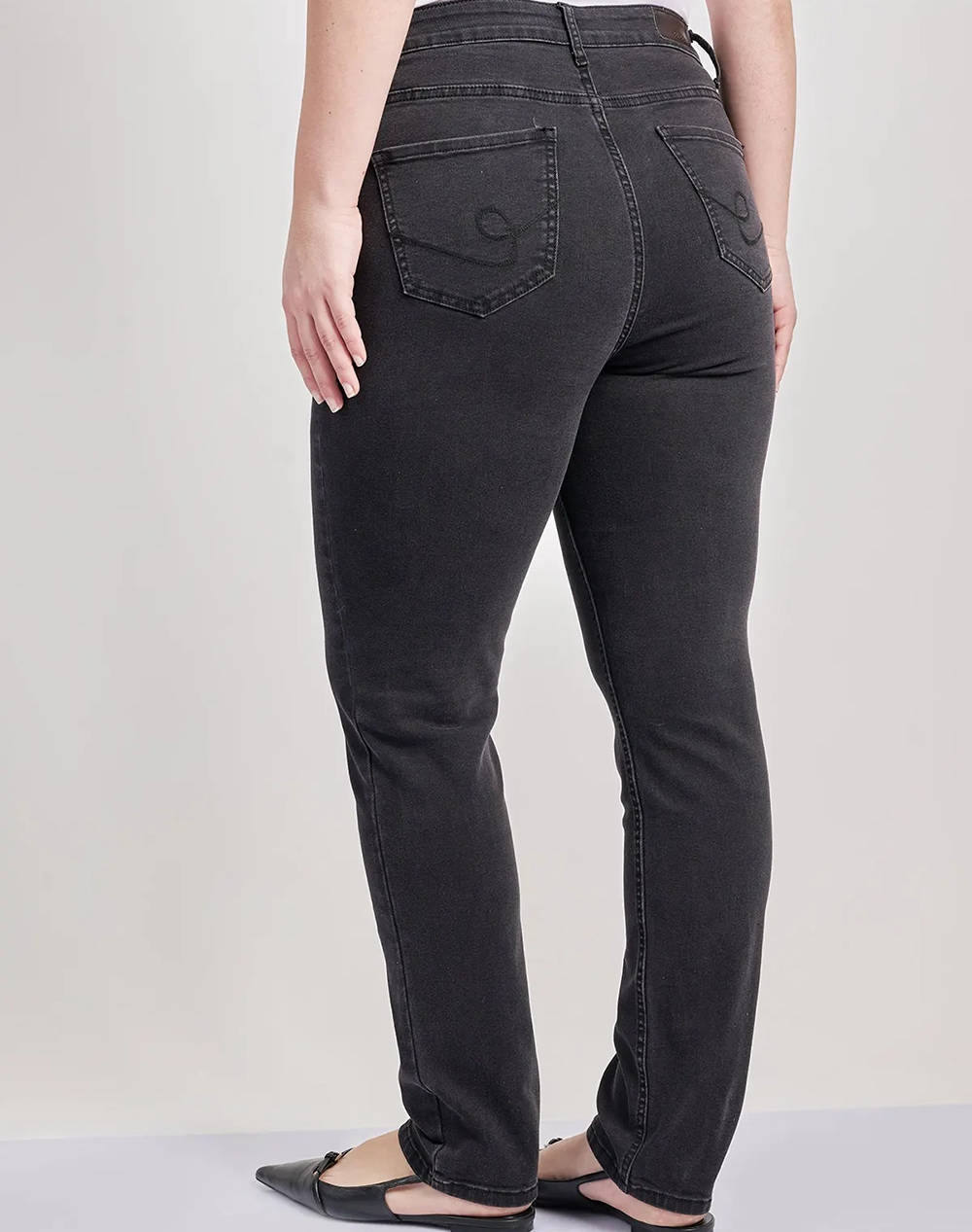PARABITA Pantaloni jean slim fit negru