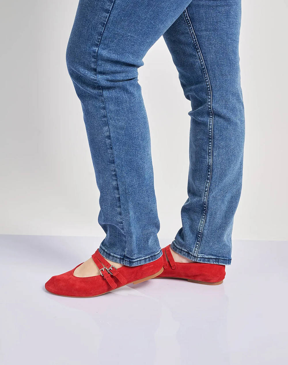 PARABITA Denim slim fit pantaloni albastrii