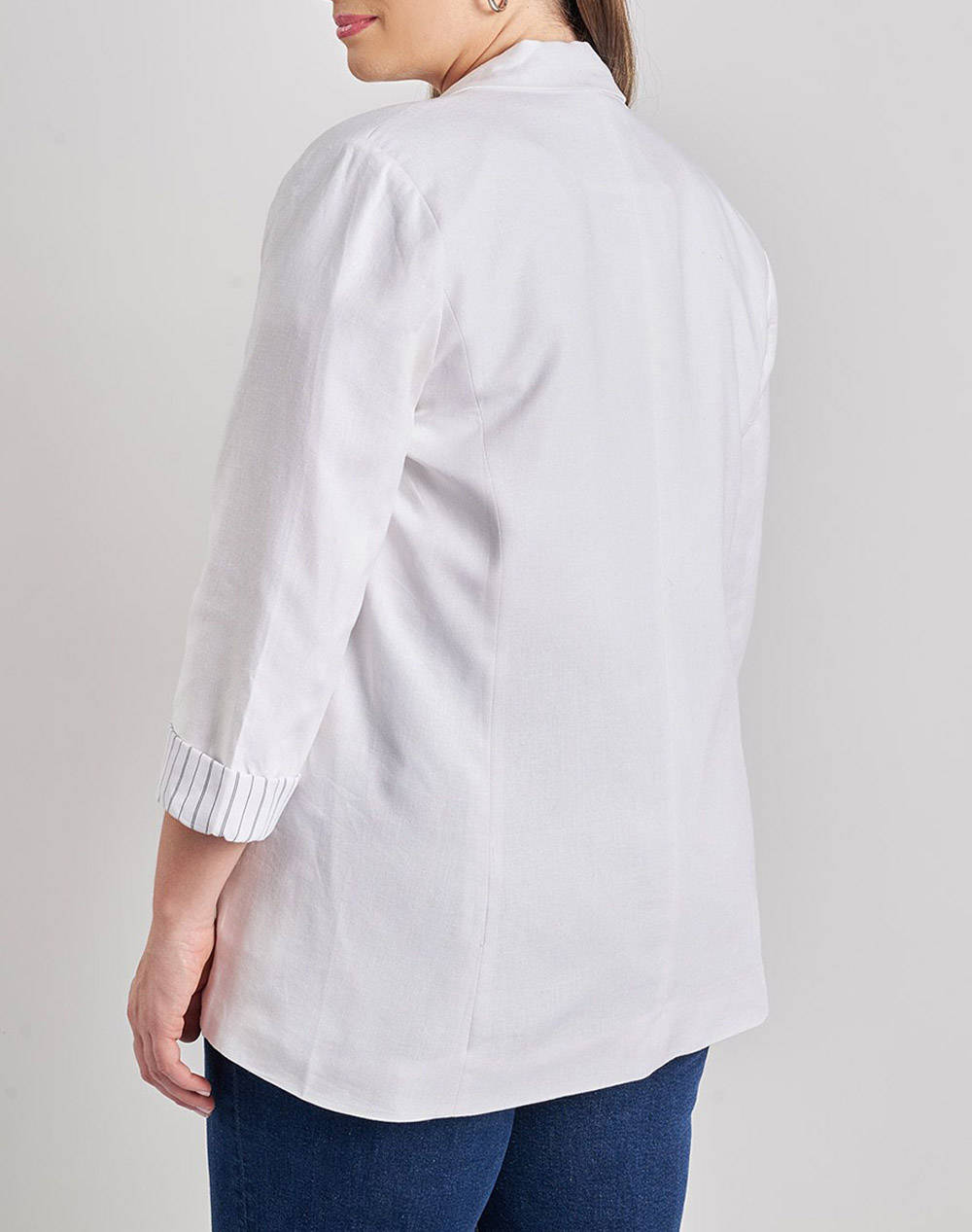 PARABITA Blazer din tesatura de in