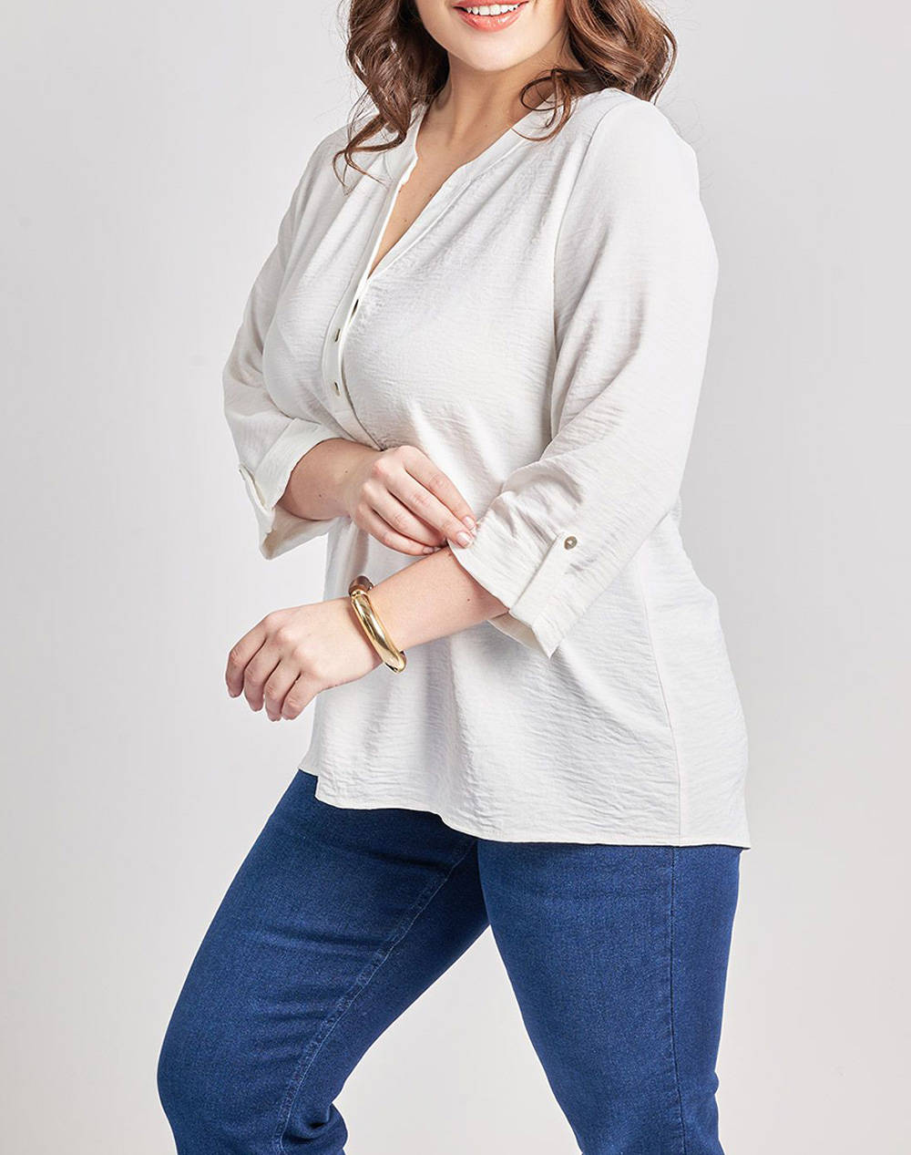 PARABITA Bluza washed cu nasturi