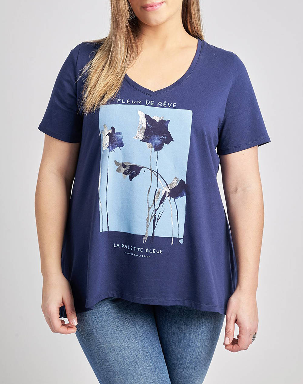 PARABITA T-shirt din bumbac cu imprimeu floral