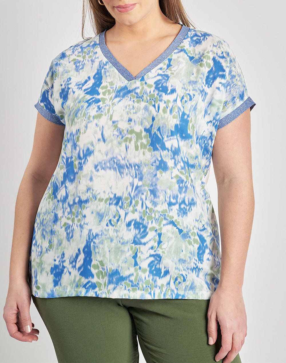 PARABITA Bluza imprimata cu spate elastic