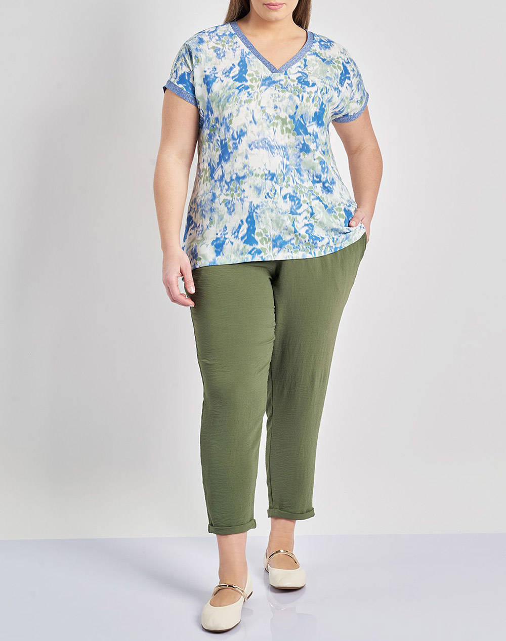 PARABITA Bluza imprimata cu spate elastic