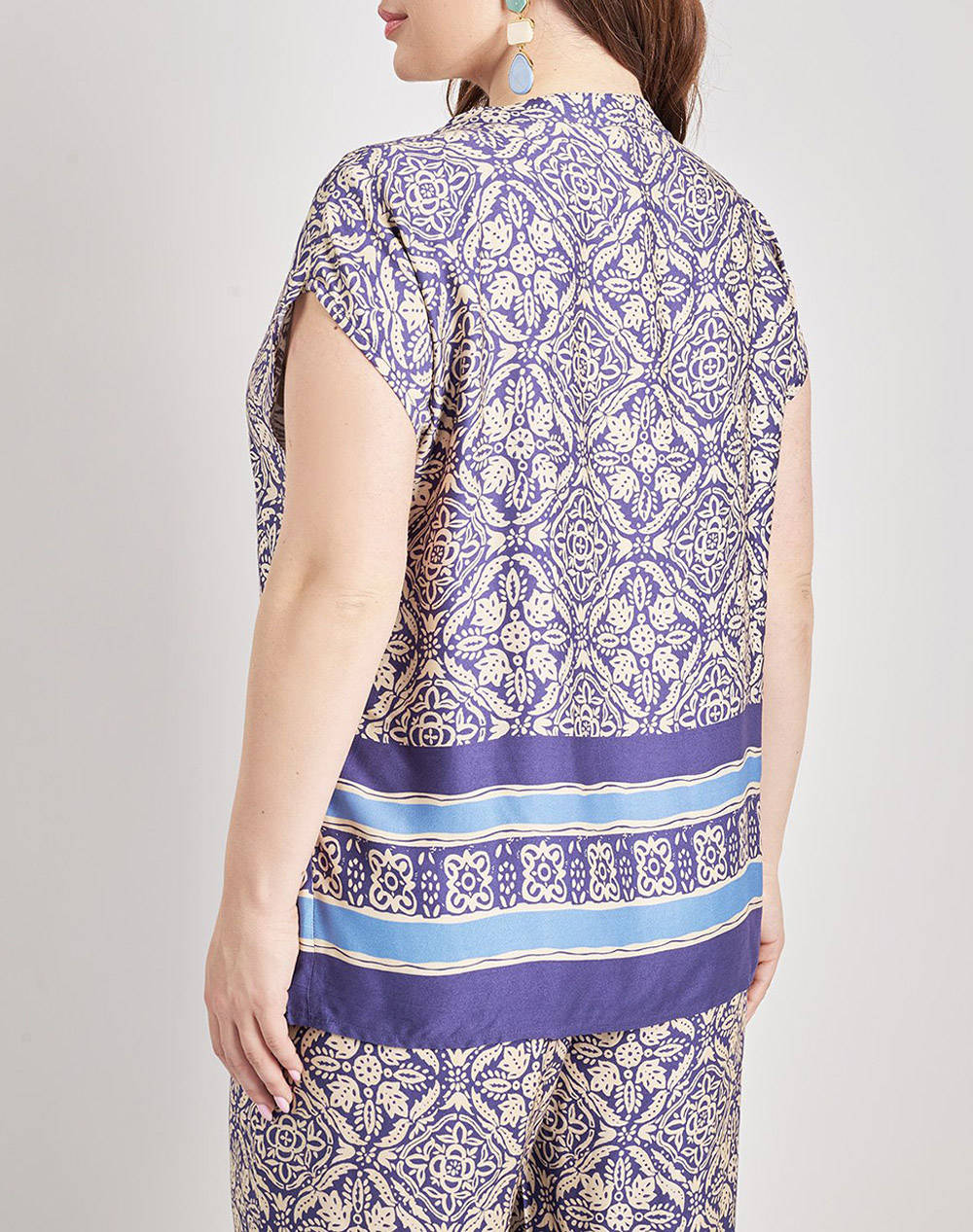 PARABITA Bluza boho din satin