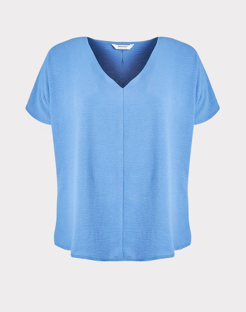 PARABITA Bluza washed cu V