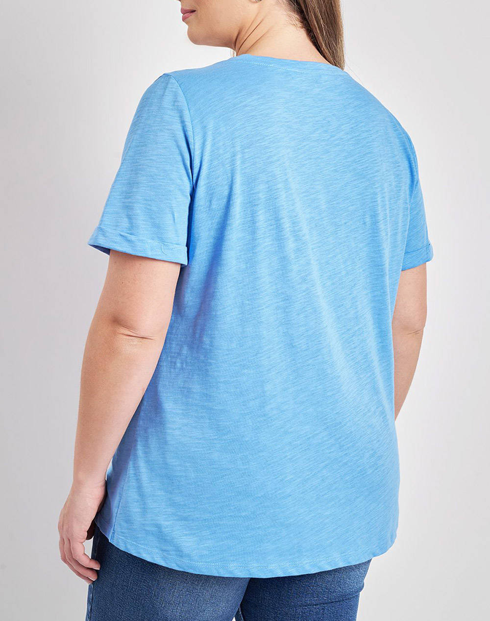 PARABITA Basic bluza de bumbac cu maneca scurta cu rever
