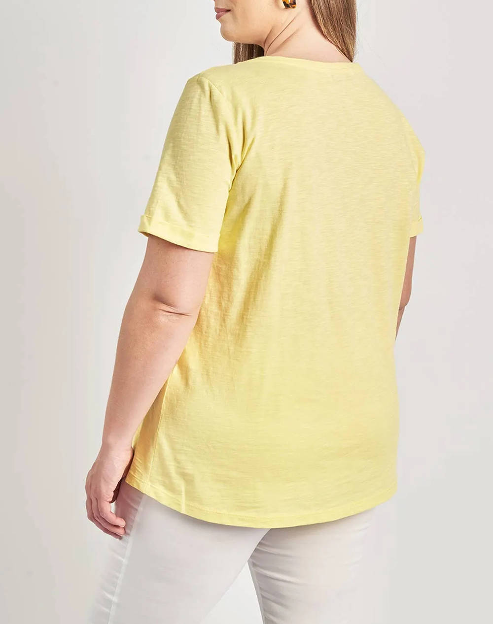 PARABITA Basic bluza de bumbac cu maneca scurta cu rever