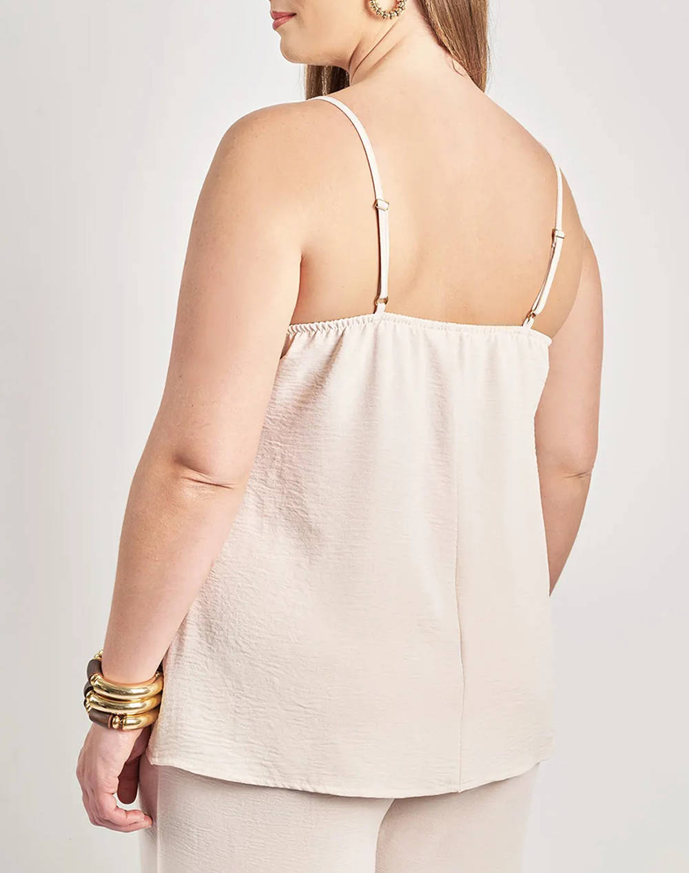 PARABITA Top lenjerie cu efect washed in relief cu dantela