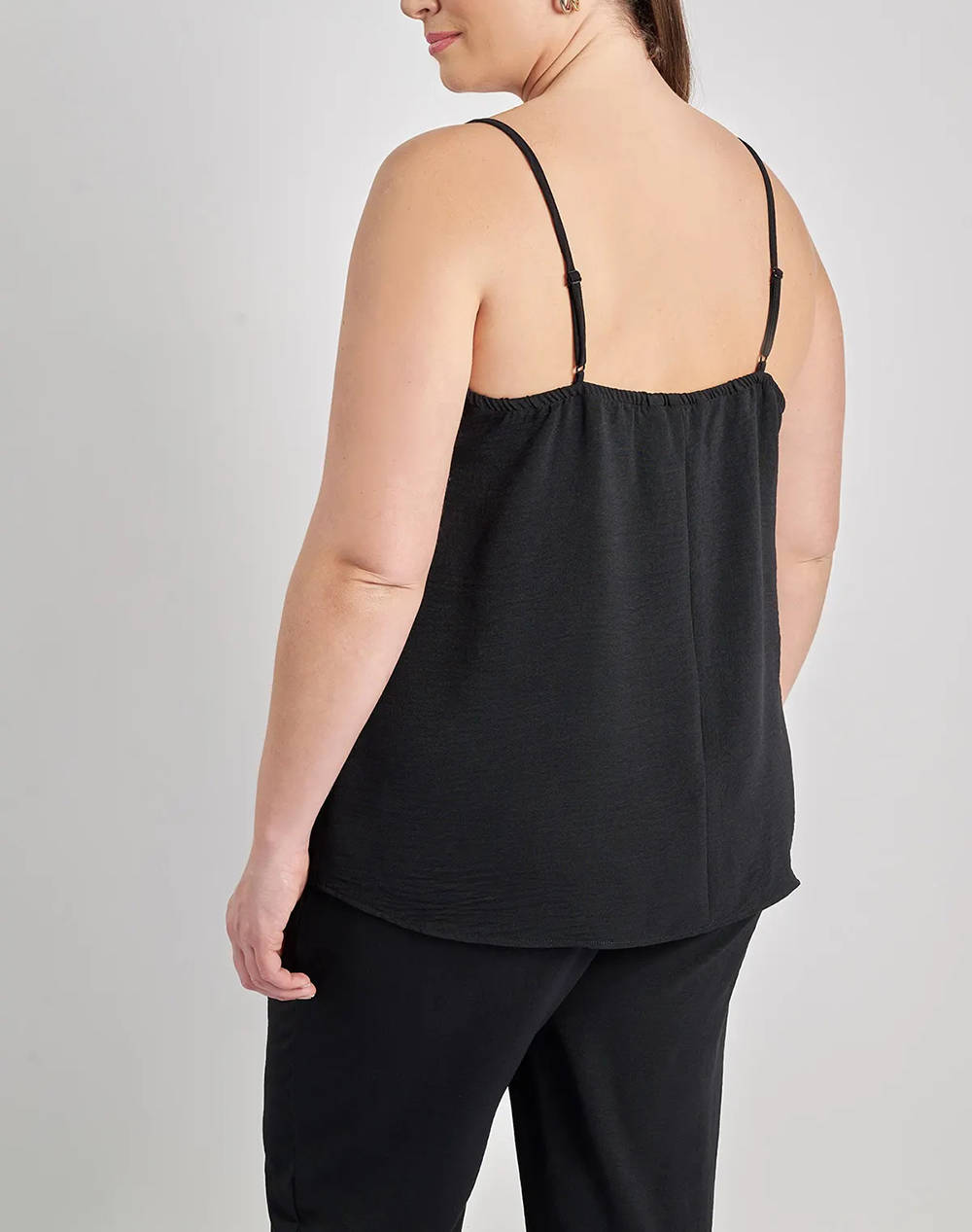 PARABITA Top lenjerie cu efect washed in relief cu dantela
