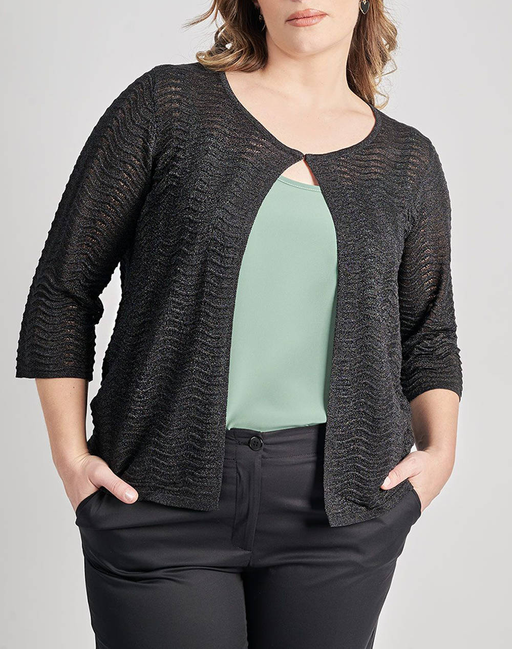 PARABITA Cardigan tricotat fara inchidere