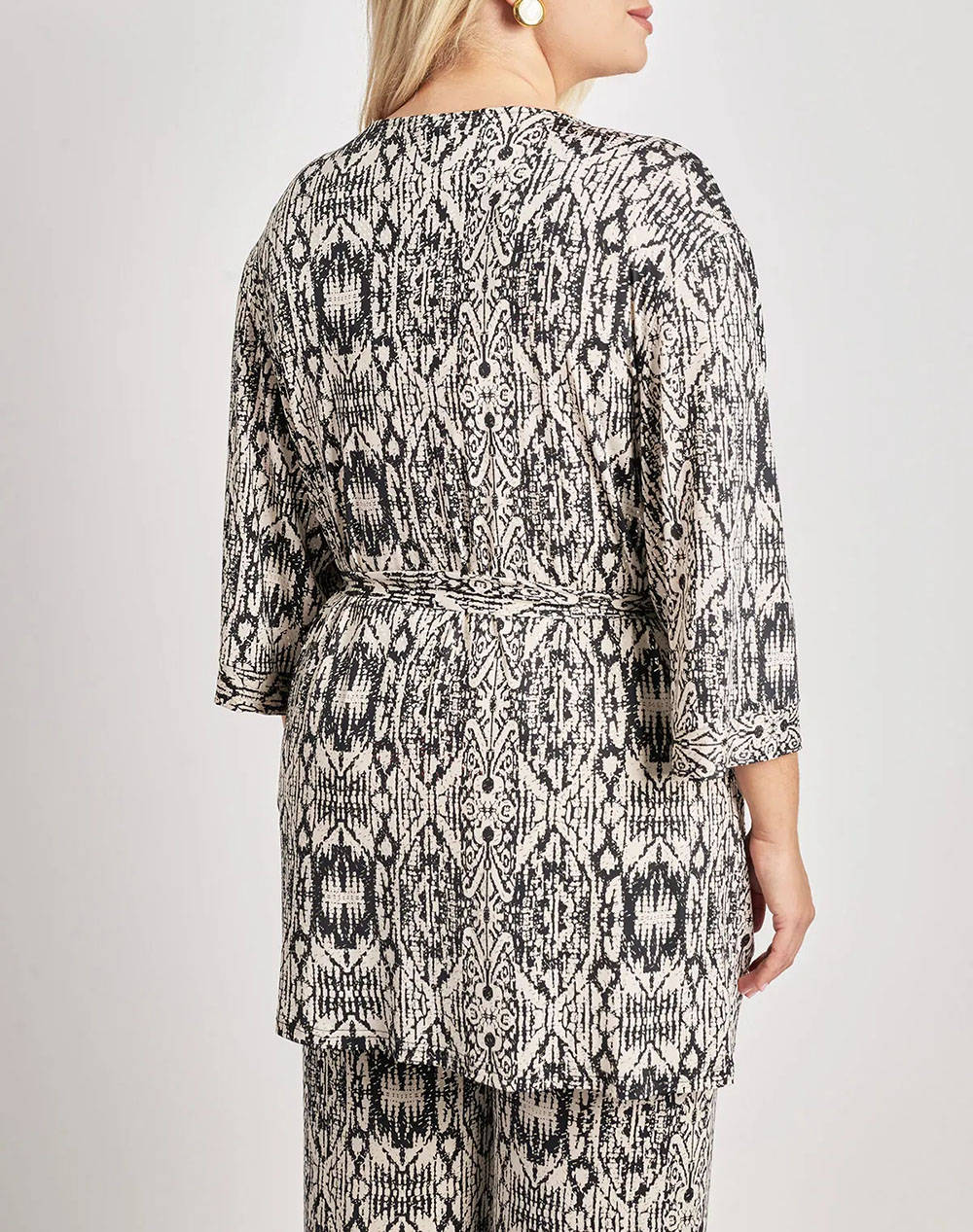 PARABITA Kimono cu imprimeu boho batik super jersey