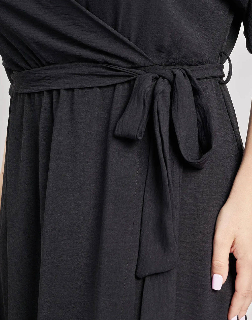 PARABITA Rochie aeriana cu curea washed in relief