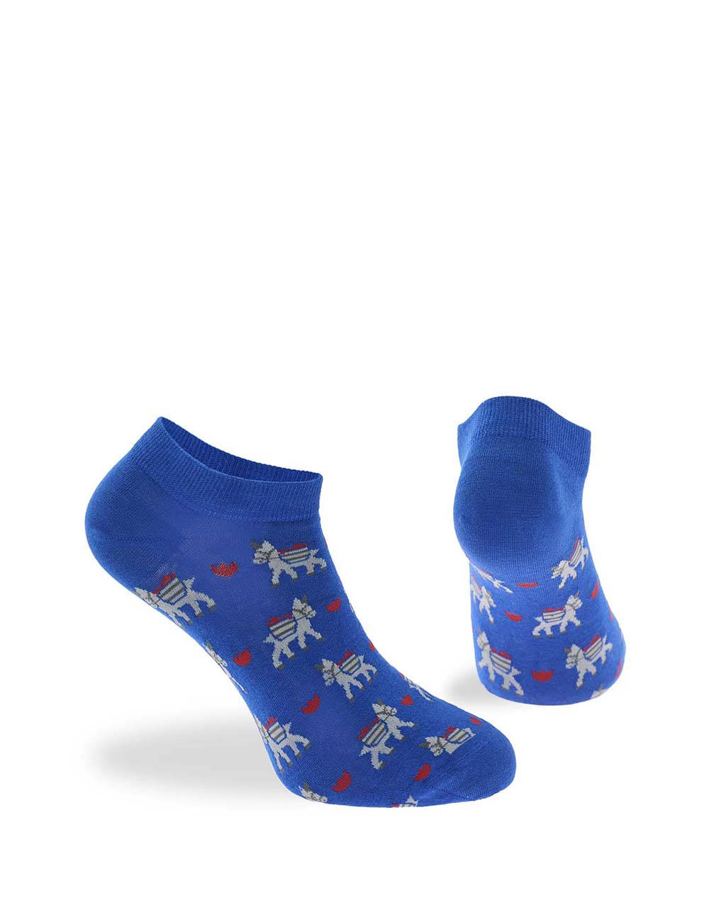 WALK SOSETE DE DAMA SCURTE DIN BUMBAC CU DESIGN