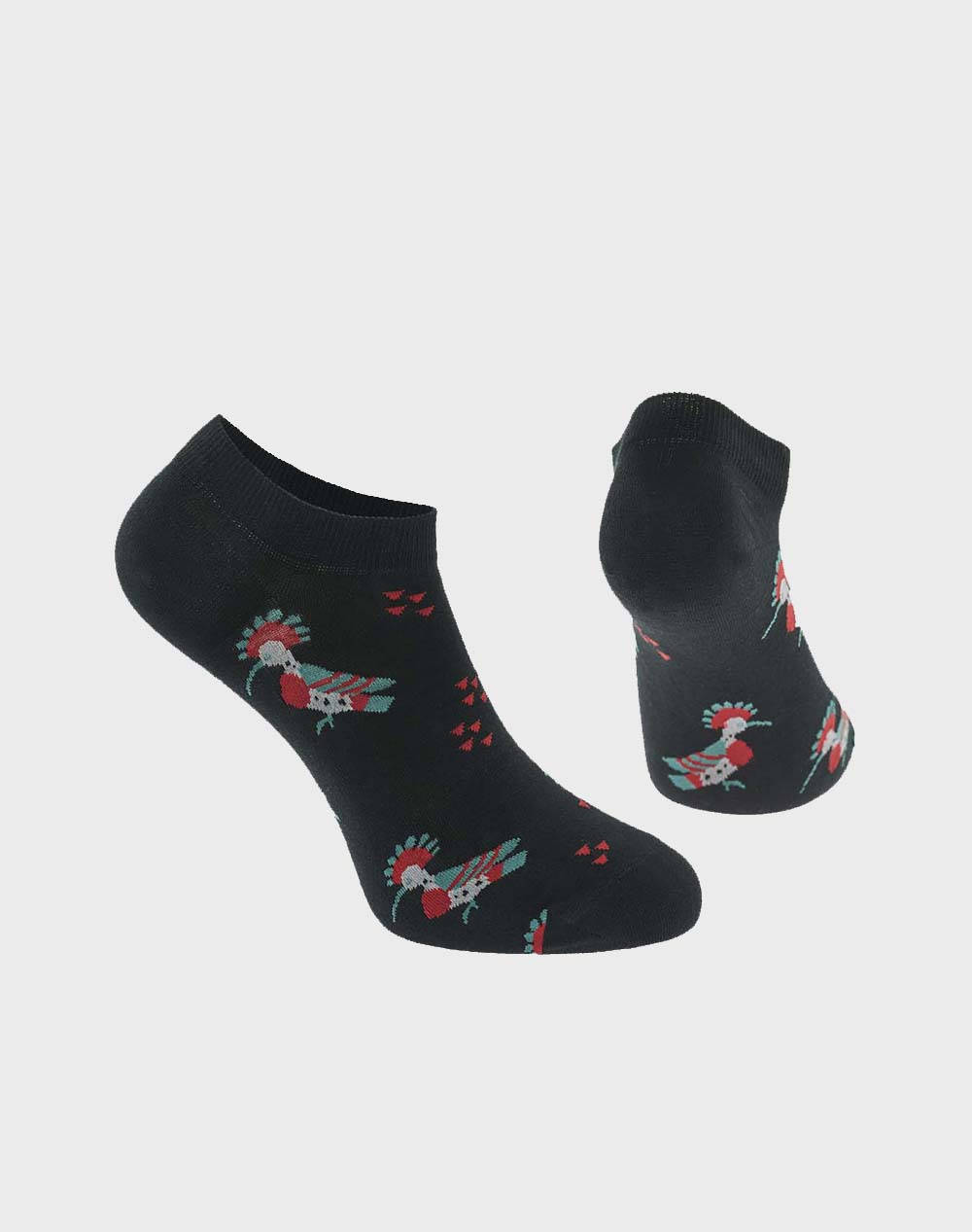 WALK SOSETE DE DAMA SCURTE DIN BUMBAC CU DESIGN