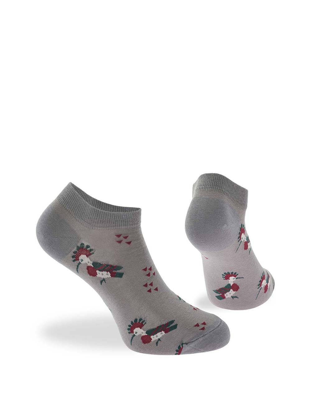WALK SOSETE DE DAMA SCURTE DIN BUMBAC CU DESIGN
