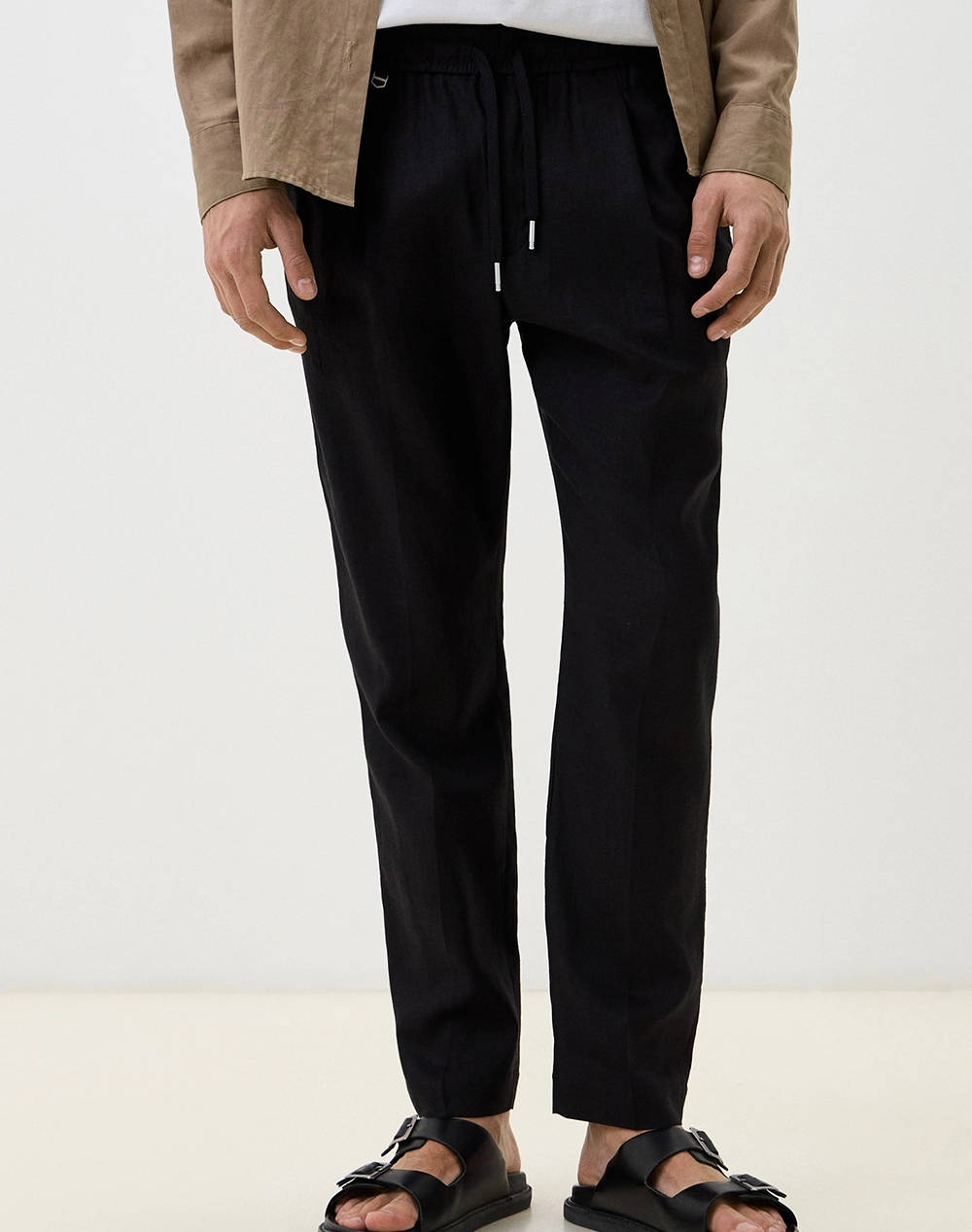ANTONY MORATO MMTR00748FA800126 MIN OF 6 TROUSERS NEIL REGULAR FIT IN TWILL LINEN VISCOSE BLEND FABRIC PANTALONI DE BARBATI
