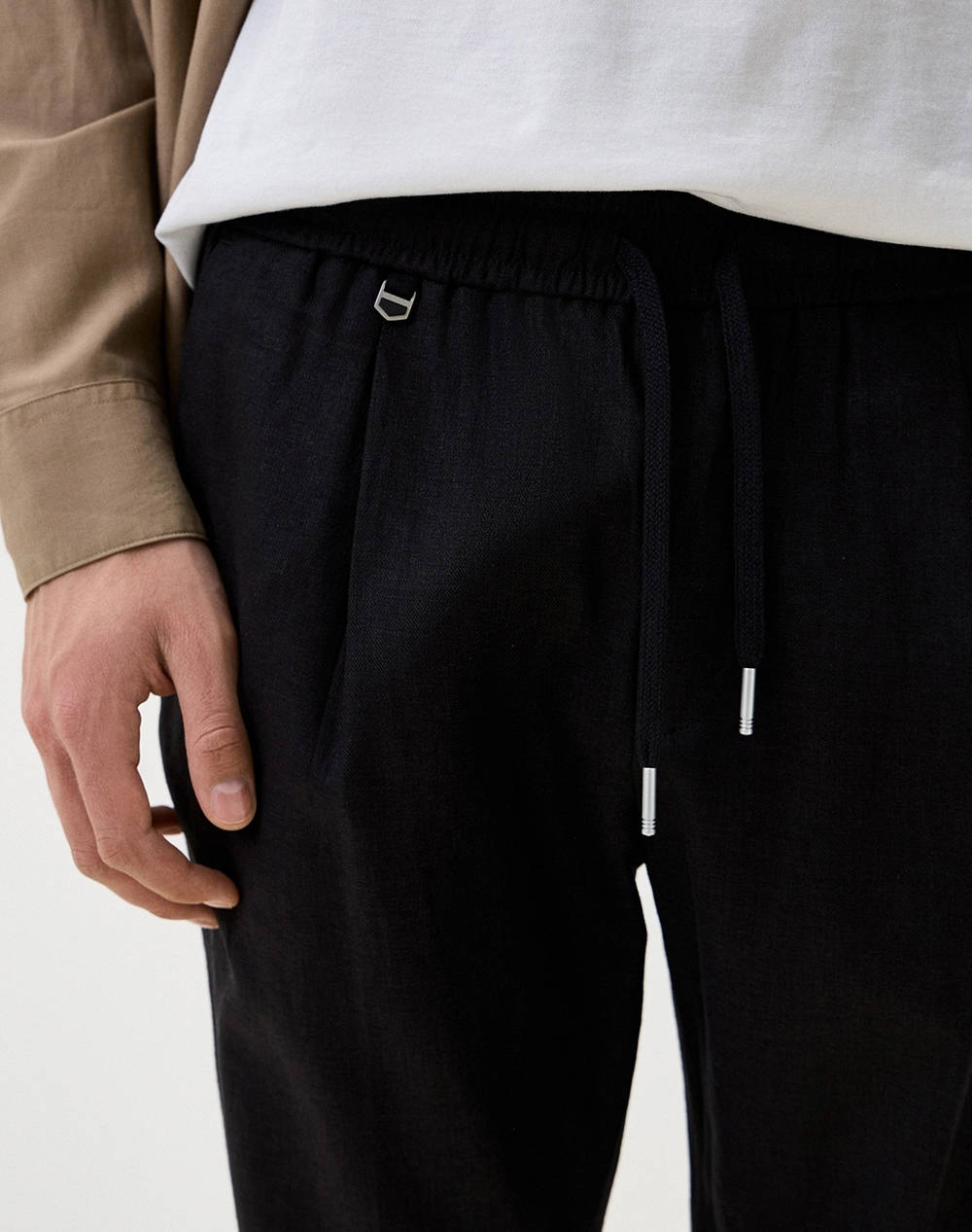 ANTONY MORATO MMTR00748FA800126 MIN OF 6 TROUSERS NEIL REGULAR FIT IN TWILL LINEN VISCOSE BLEND FABRIC PANTALONI DE BARBATI