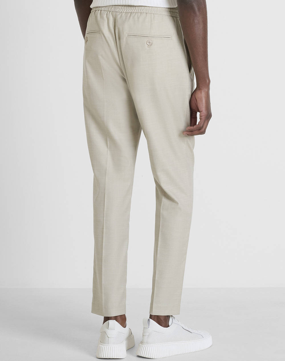 ANTONY MORATO MMTS00052FA650330 MIN OF 4 TROUSERS NEIL REGULAR FIT IN SLUB STRETCH VISCOSE BLEND FABRIC PANTALONI DE BARBATI