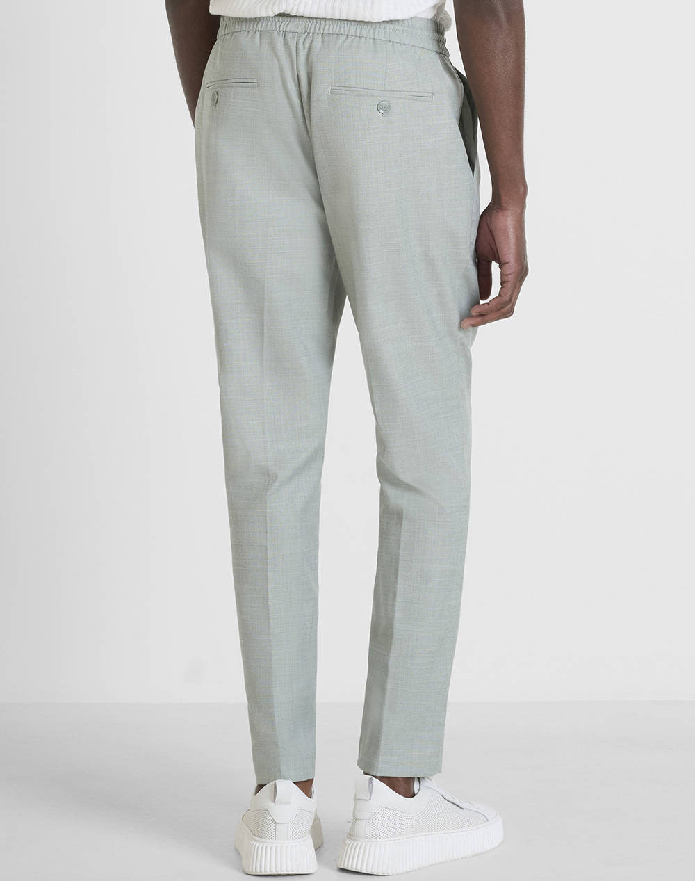 ANTONY MORATO MMTS00052FA650330 MIN OF 4 TROUSERS NEIL REGULAR FIT IN SLUB STRETCH VISCOSE BLEND FABRIC PANTALONI DE BARBATI