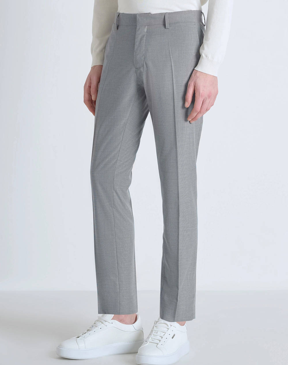 ANTONY MORATO MMTS00018FA650356 MIN OF 4 TROUSERS BONNIE SLIM FIT IN STRETCH VISCOSE BLEND FABRIC MICRO PATTERN PANTALONI DE BARBATI