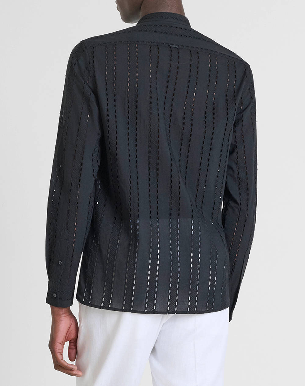 ANTONY MORATO MMSL00668FA440063 MIN OF 6 SHIRT MADRID REGULAR STRAIGTH FIT IN EMBROIDERED POPELINE COTTON FABRIC WITH LOGOED METAL BADGE CAMASA DE BARBATI