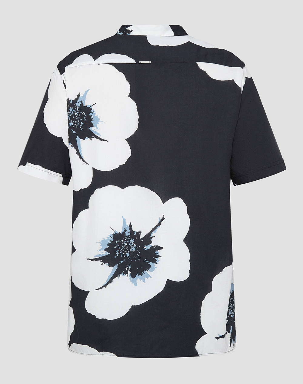 ANTONY MORATO MMSS00171FA430630 MIN OF 6 SHIRT HONOLULU REGULAR STRAIGHT FIT IN PRINTED COTTON VISCOSE BLEND FABRIC WITH LOGOED METAL BADGE BLUZA DE BARBATI