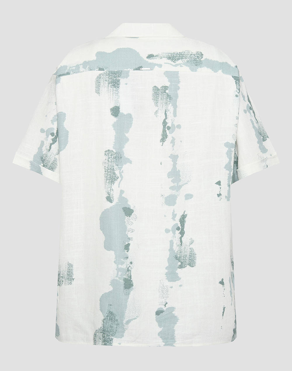 ANTONY MORATO MMSS00189FA430645 MIN OF 6 SHIRT HONOLULU RELAXED STRAIGHT FIT IN PRINTED SLUB VISCOSE BLEND FABRIC WITH LOGOED METAL BADGE BLUZA DE BARBATI