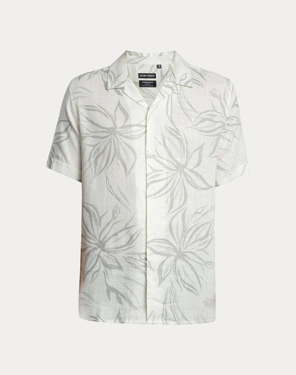 ANTONY MORATO MMSS00171FA430637 MIN OF 6 SHIRT HONOLULU REGULAR STRAIGHT FIT IN PRINTED VISCOSE LINEN BLEND FABRIC BLUZA DE BARBATI