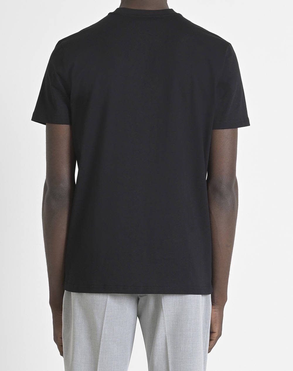 ANTONY MORATO MMKS02478FA100240 MIN OF 6 T-SHIRT REGULAR FIT IN JERSEY COTTON FABRIC WITH FLOCK MATT PLASTIC AND SPONGE LOGO PRINT BLUZA DE BARBATI