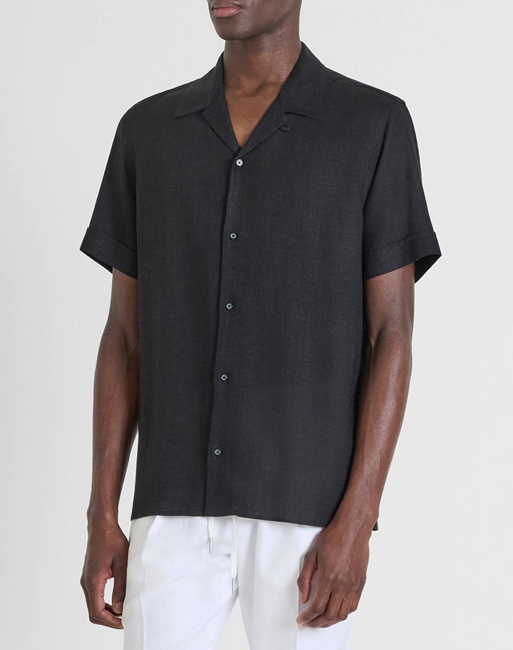 ANTONY MORATO MMSS00189FA400099 MIN OF 6 SHIRT HONOLULU RELAXED STRAIGHT FIT IN SOFT TOUCH VISCOSE LINEN BLEND FABRIC BLUZA DE BARBATI
