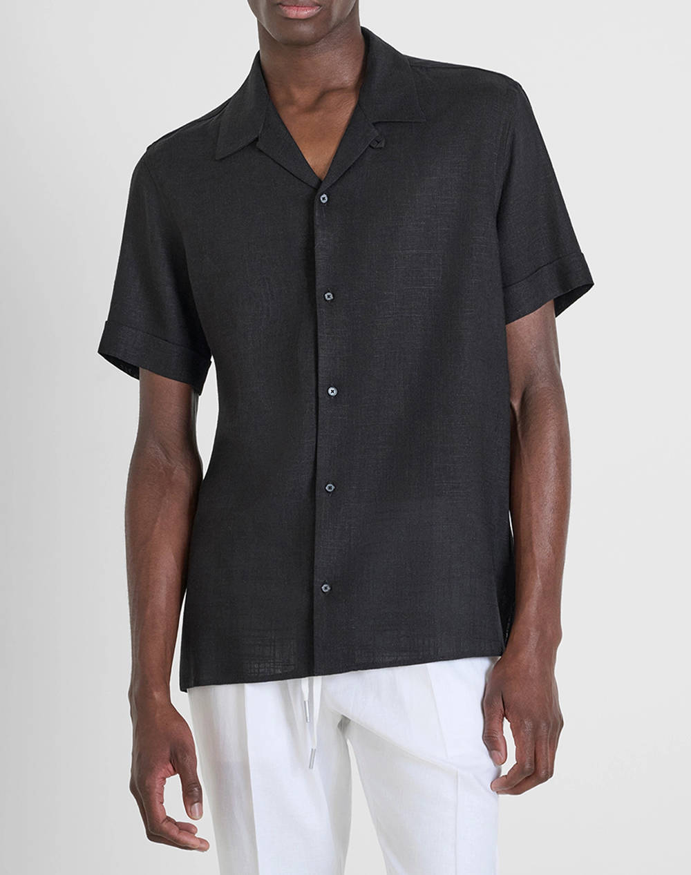 ANTONY MORATO MMSS00189FA400099 MIN OF 6 SHIRT HONOLULU RELAXED STRAIGHT FIT IN SOFT TOUCH VISCOSE LINEN BLEND FABRIC BLUZA DE BARBATI