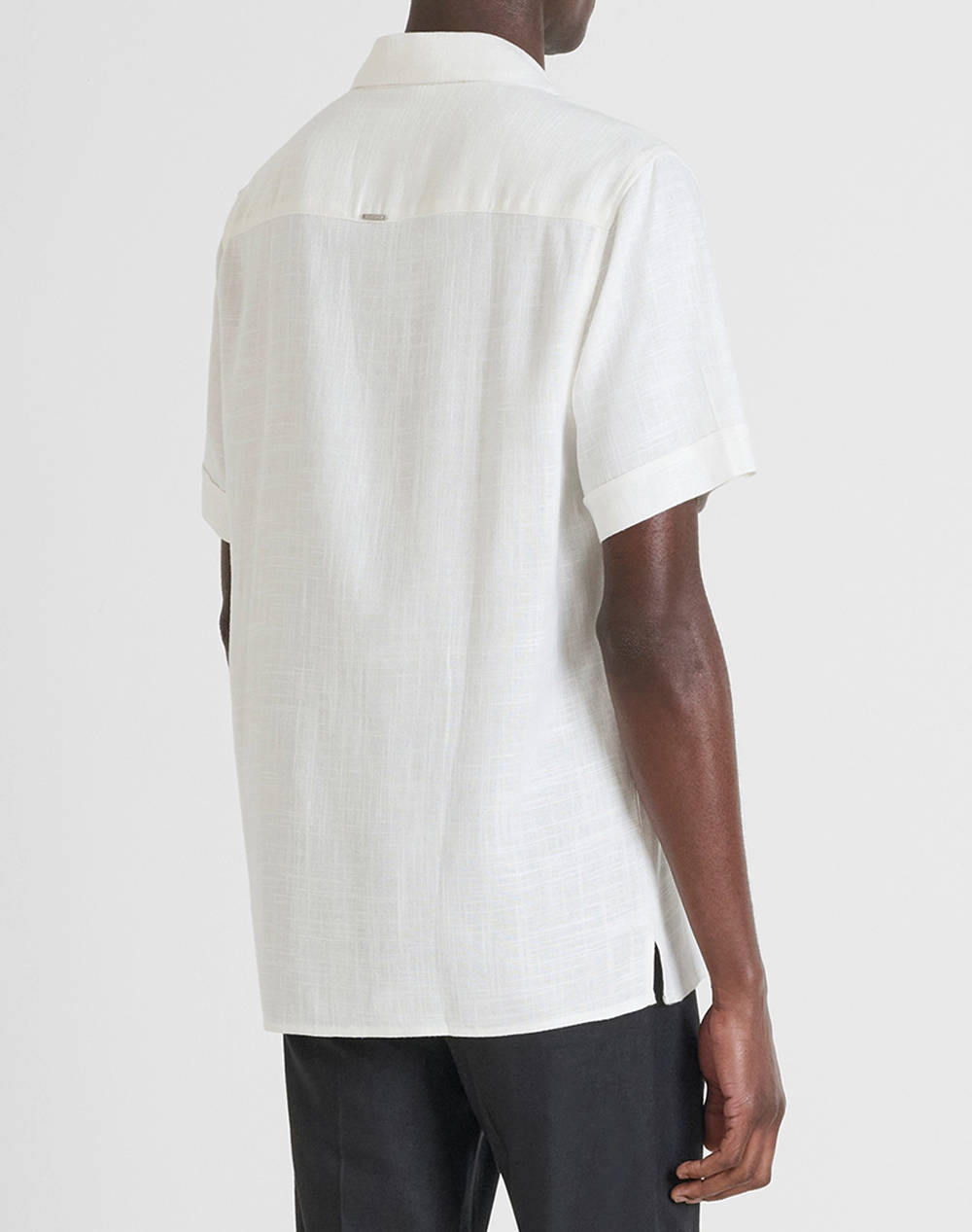 ANTONY MORATO MMSS00189FA400099 MIN OF 6 SHIRT HONOLULU RELAXED STRAIGHT FIT IN SOFT TOUCH VISCOSE LINEN BLEND FABRIC BLUZA DE BARBATI