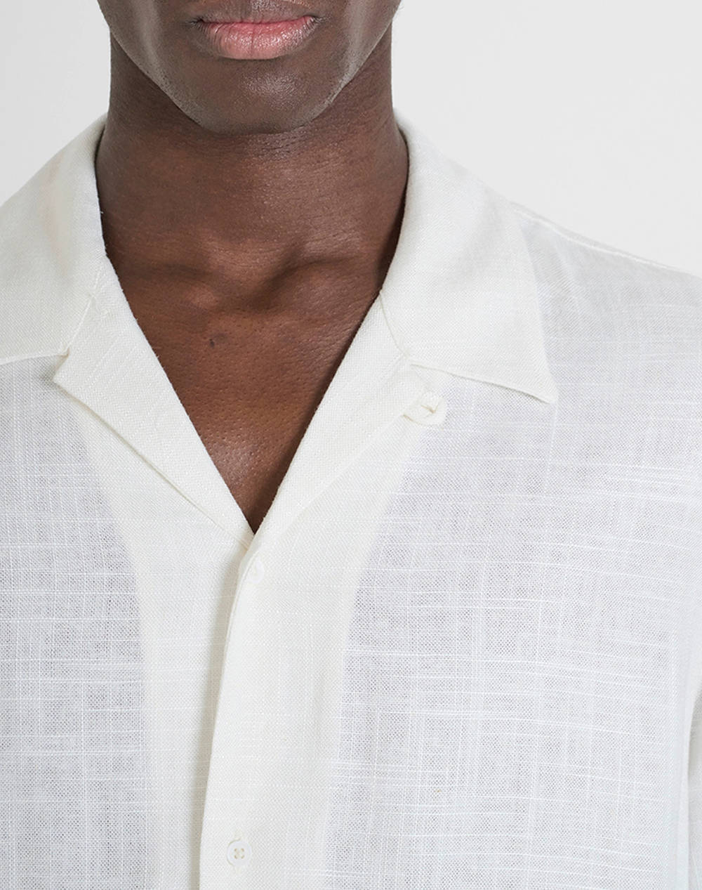 ANTONY MORATO MMSS00189FA400099 MIN OF 6 SHIRT HONOLULU RELAXED STRAIGHT FIT IN SOFT TOUCH VISCOSE LINEN BLEND FABRIC BLUZA DE BARBATI