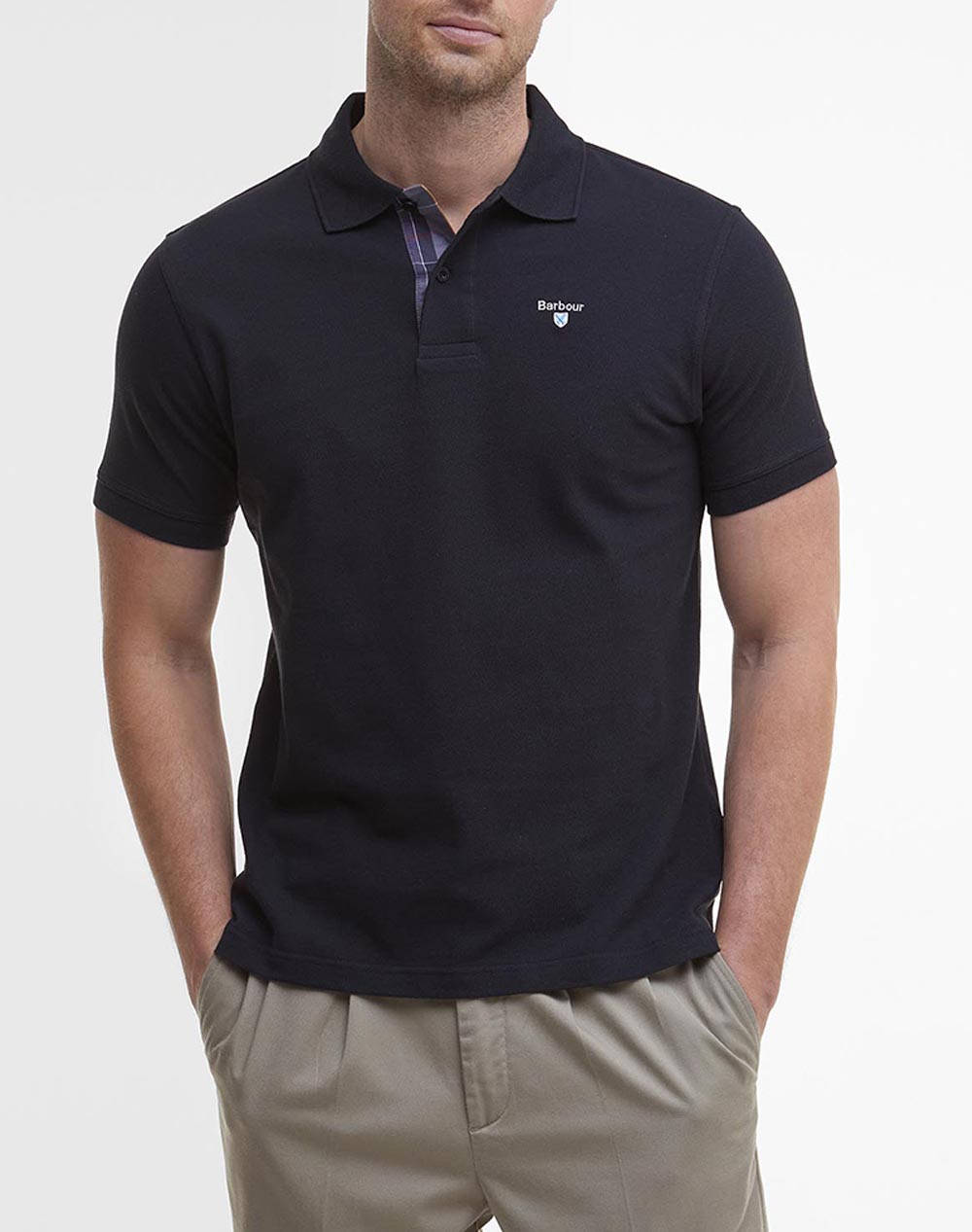 BARBOUR TARTAN PIQUE POLO SHIRT