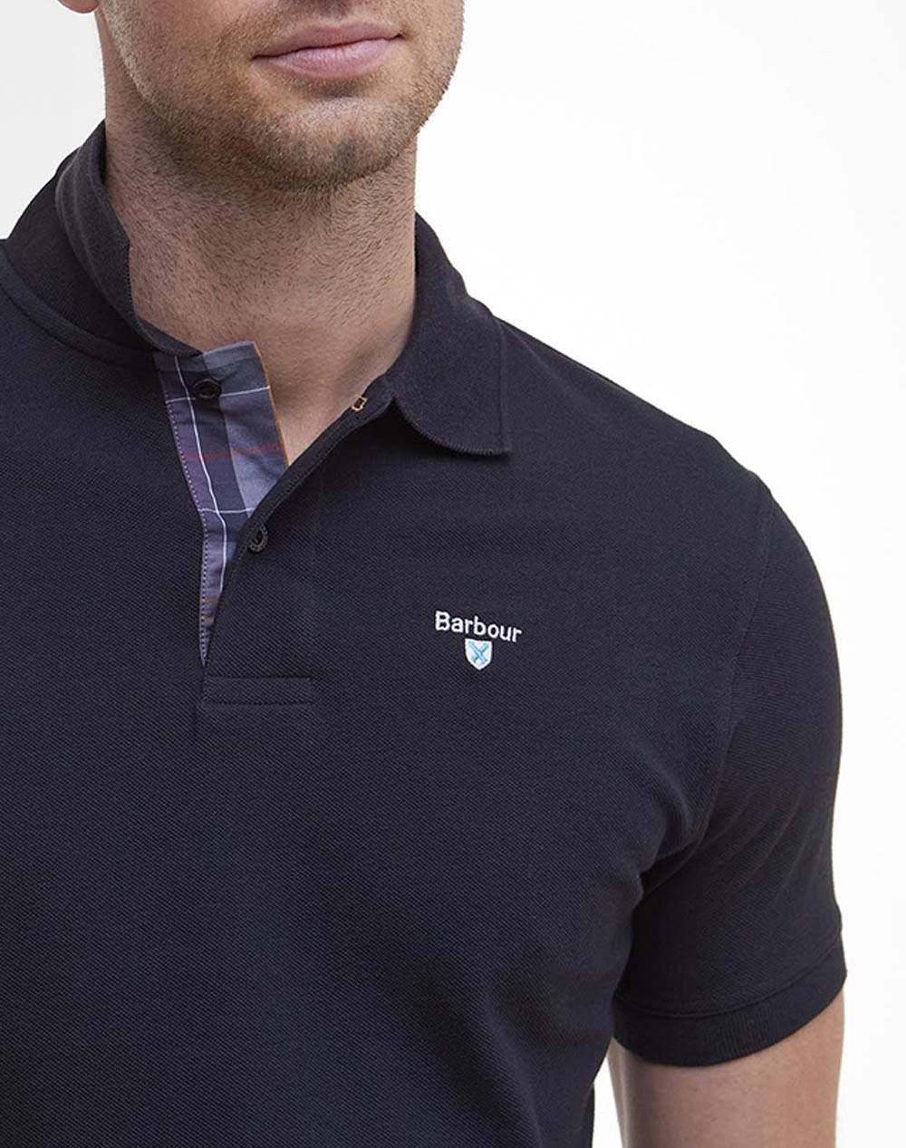BARBOUR TARTAN PIQUE POLO SHIRT