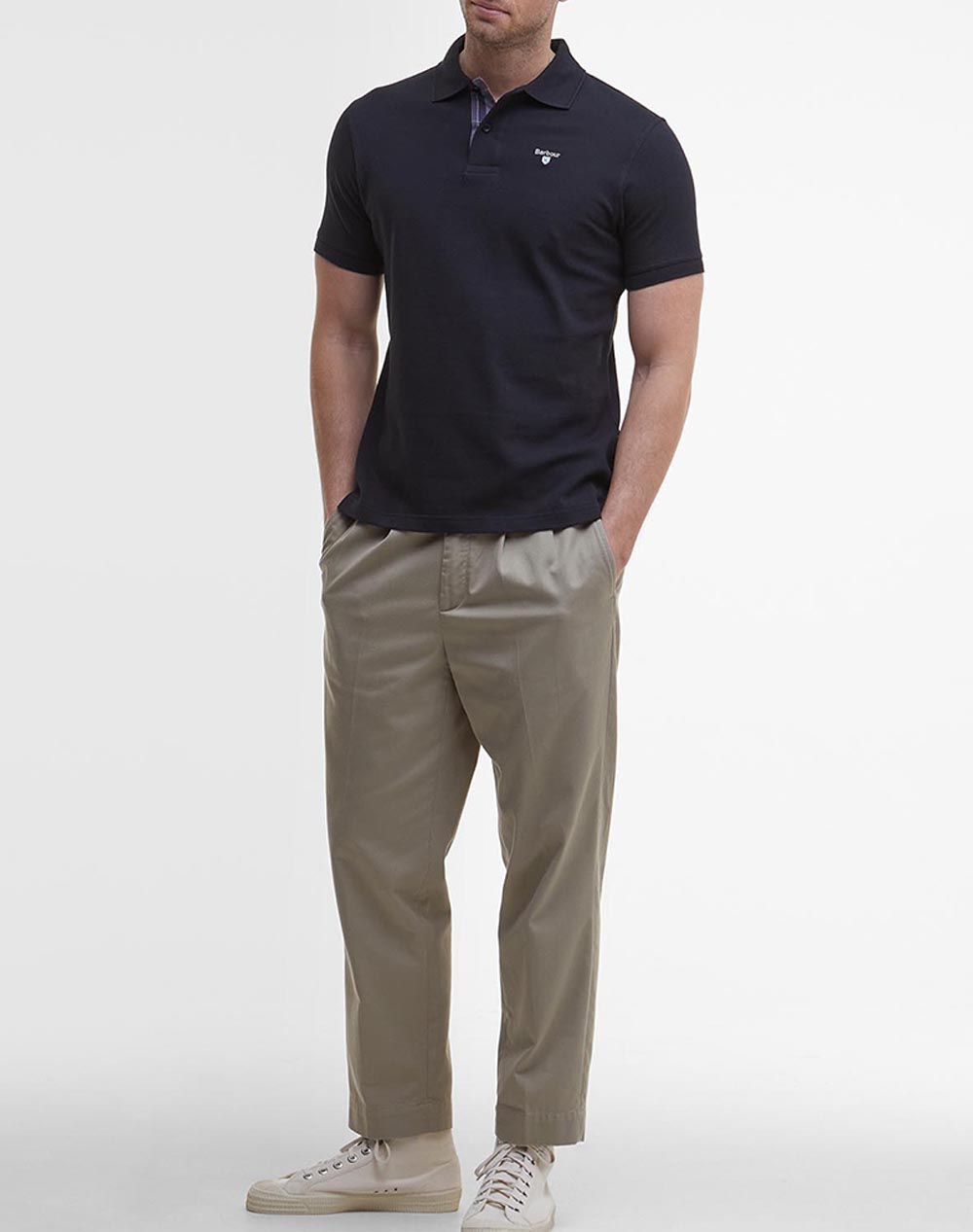 BARBOUR TARTAN PIQUE POLO SHIRT