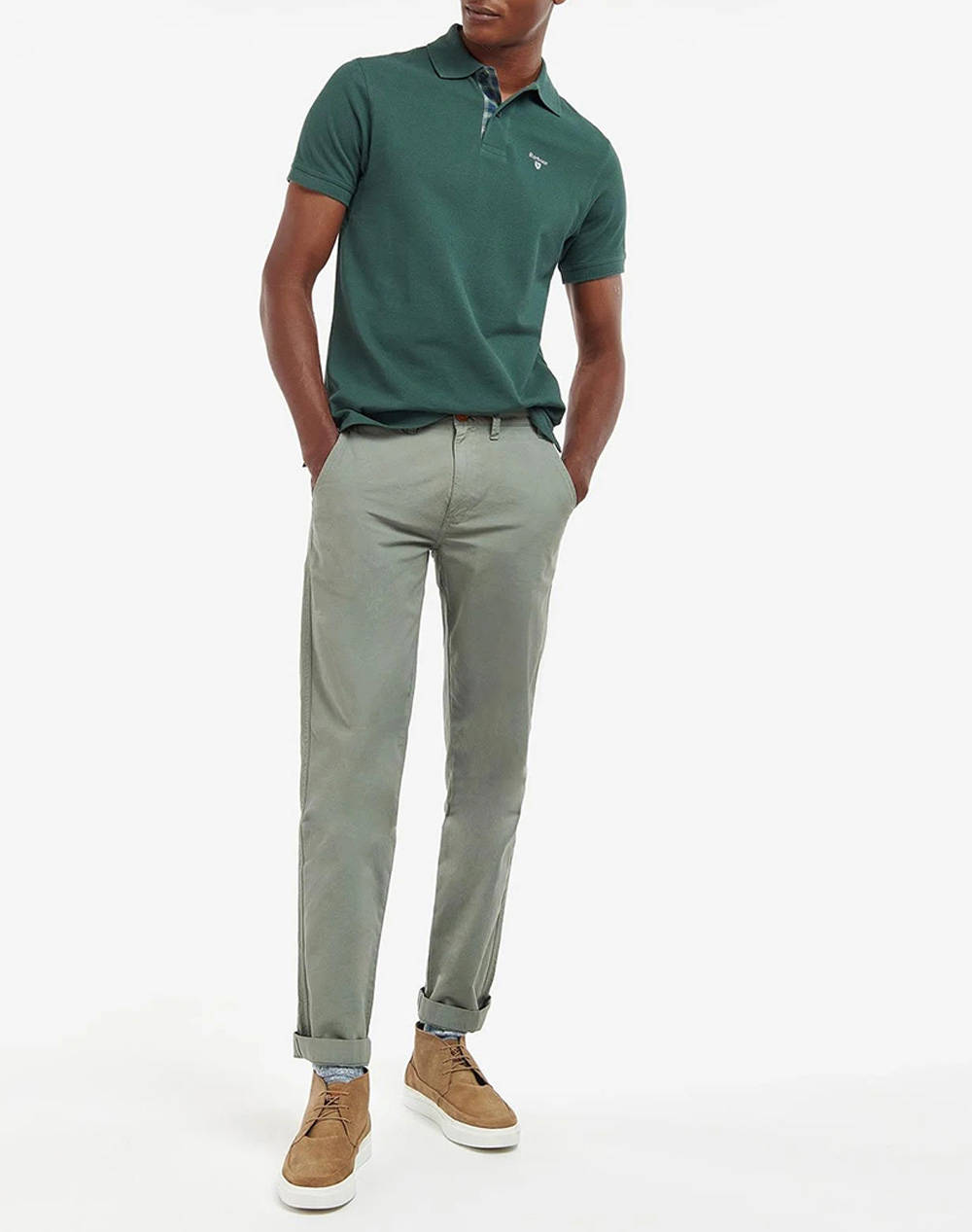 BARBOUR TARTAN PIQUE POLO SHIRT