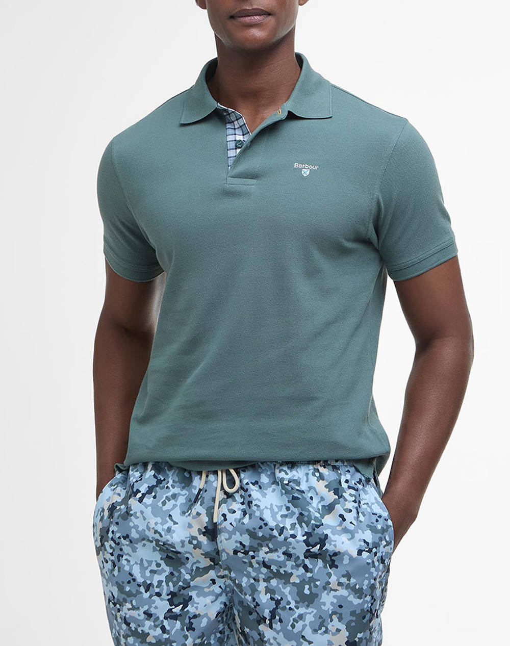 BARBOUR TARTAN PIQUE POLO SHIRT