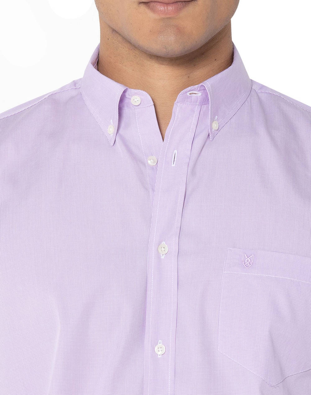 THE BOSTONIANS CAMASA CHESTER POPLIN REGULAR FIT MiniCheck POPLIN Button-down Regular Fit