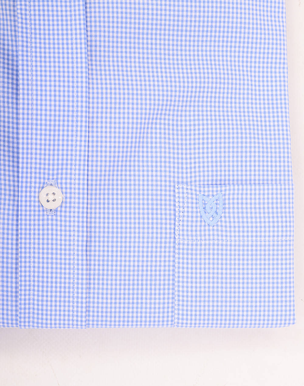 THE BOSTONIANS CAMASA CHESTER POPLIN REGULAR FIT MiniCheck POPLIN Button-down Regular Fit
