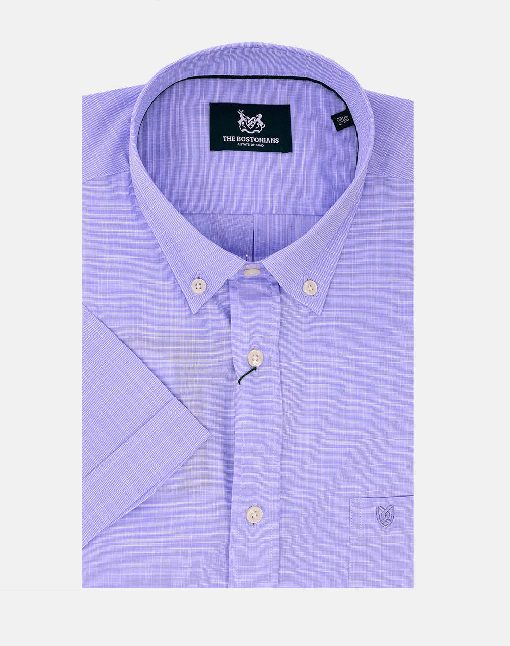 THE BOSTONIANS CAMASA FIL A FIL REGULAR FIT Plain FIL A FIL Button-down Regular Fit