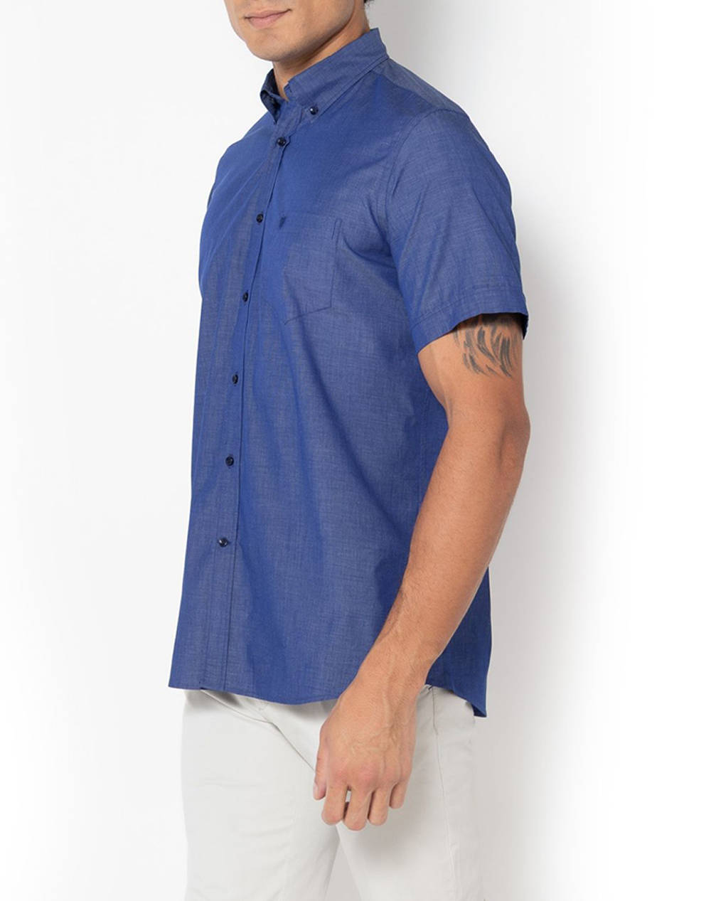 THE BOSTONIANS CAMASA FIL A FIL REGULAR FIT Plain FIL A FIL Button-down Regular Fit