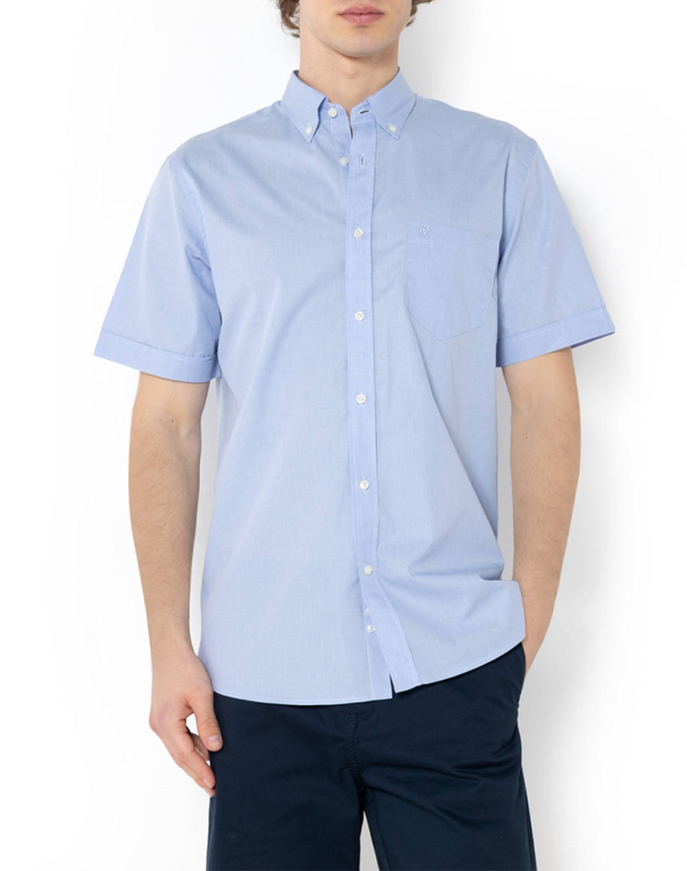 THE BOSTONIANS CAMASA FIL A FIL REGULAR FIT Plain FIL A FIL Button-down Regular Fit