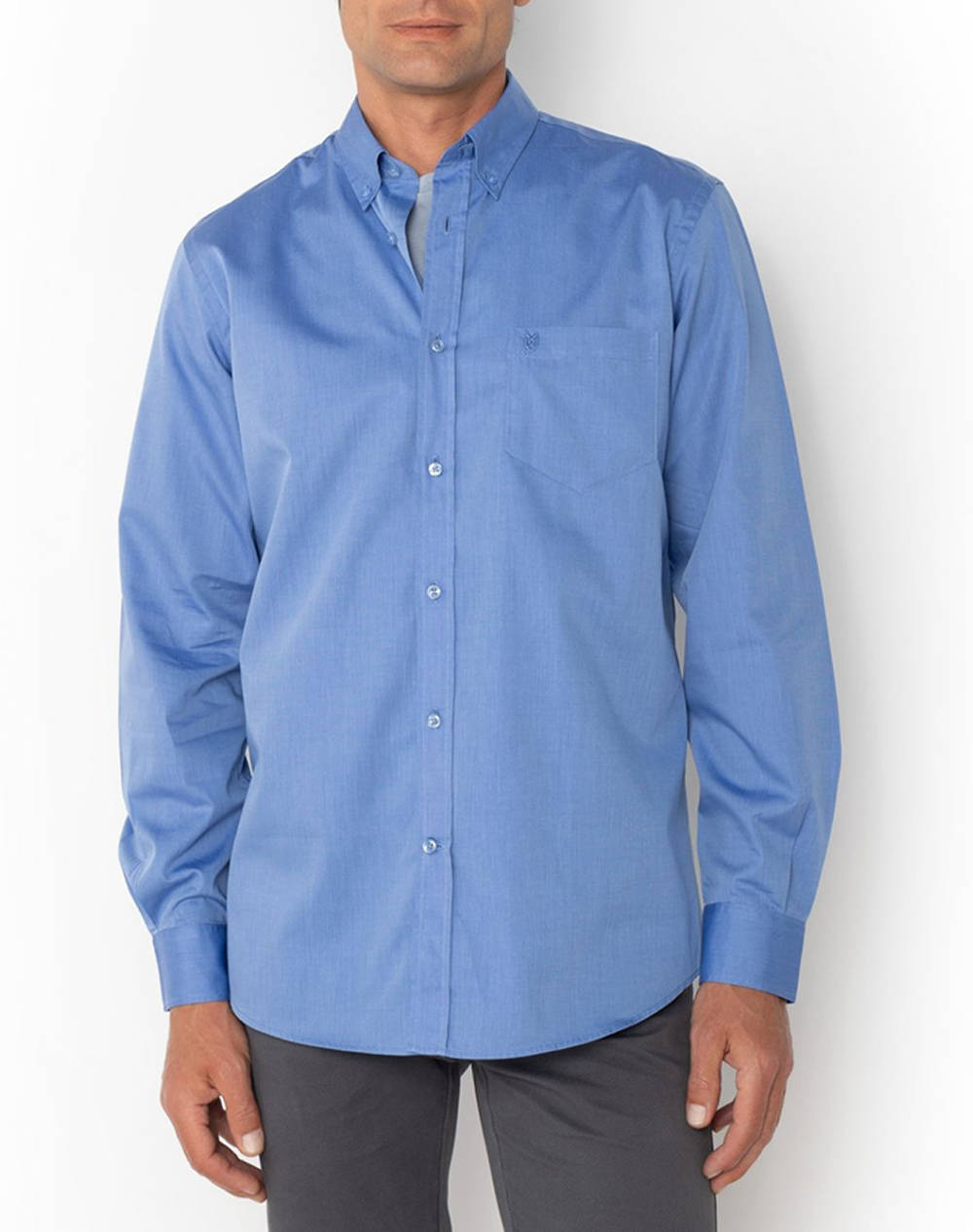 THE BOSTONIANS CAMASA FIL A FIL REGULAR FIT Plain FIL A FIL Button-down Regular Fit