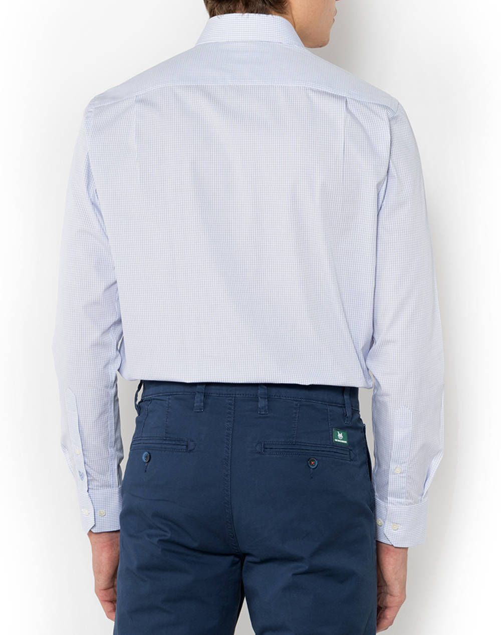 THE BOSTONIANS CAMASA CHESTER CUSTOM FIT MiniCheck POPLIN Semi-rex Custom Fit