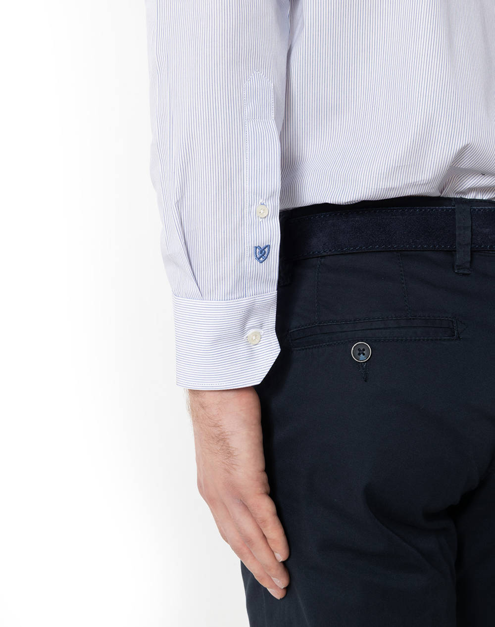 THE BOSTONIANS CAMASA ACORN CUSTOM FIT Stripe POPLIN Semi-rex Custom FIT