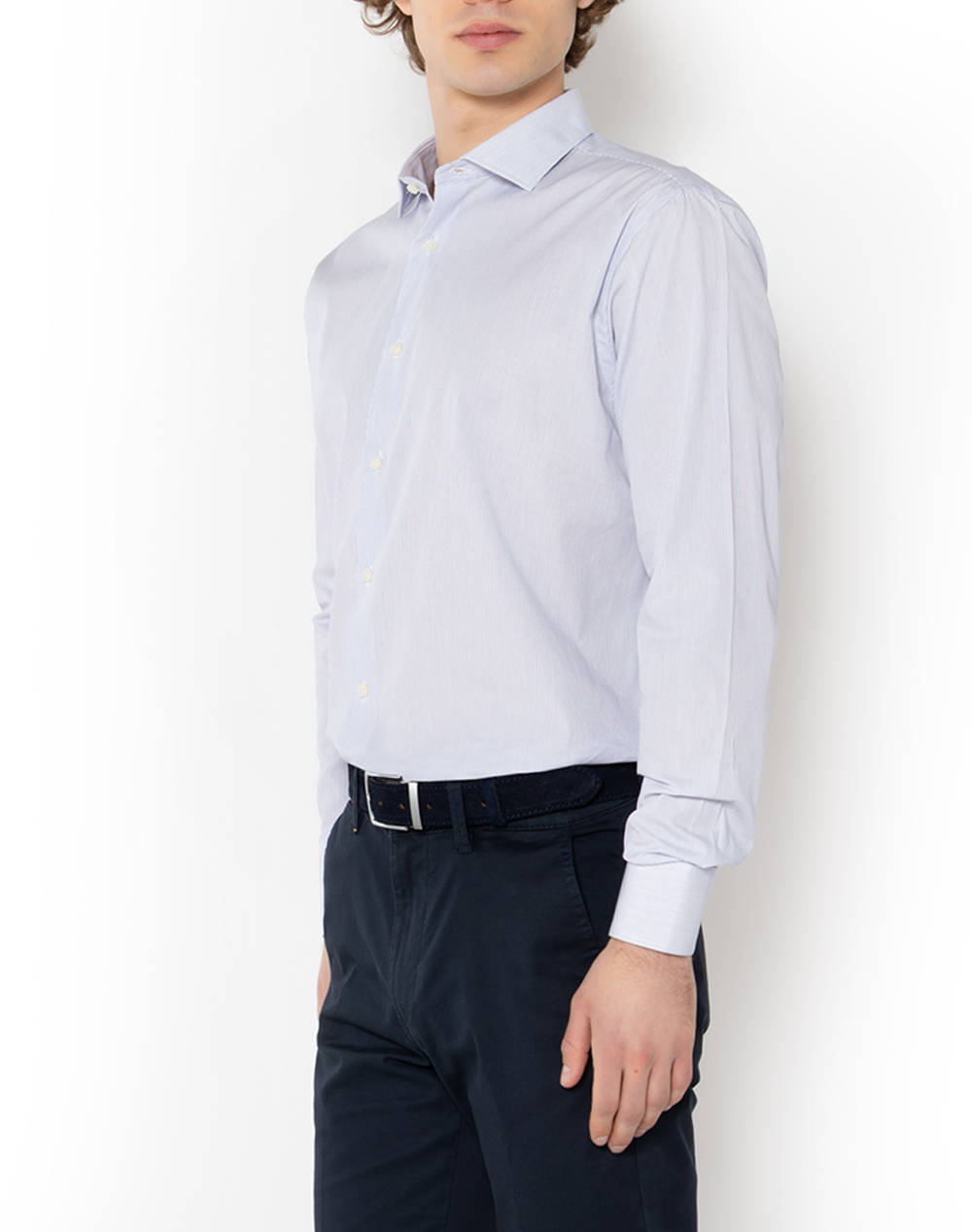 THE BOSTONIANS CAMASA ACORN CUSTOM FIT Stripe POPLIN Semi-rex Custom FIT