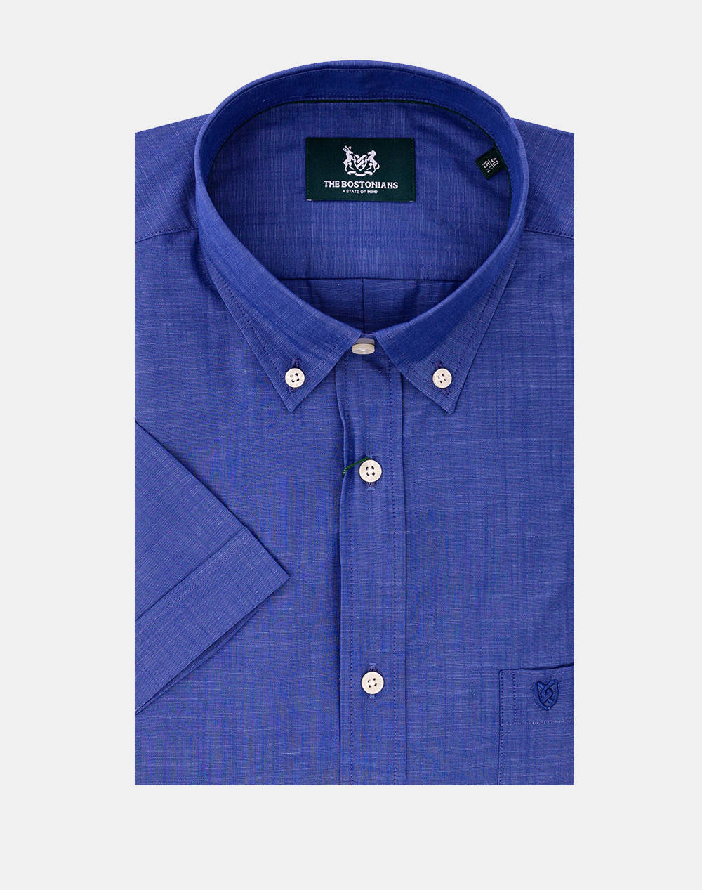 THE BOSTONIANS CAMASA FLAMA REGULAR FIT Plain SLUB Button-down Regular Fit